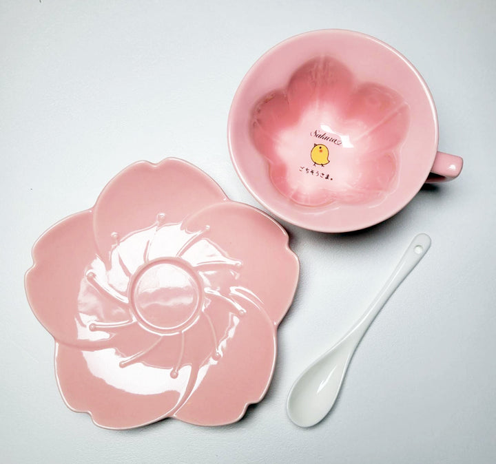 もぐもぐさくら 桜ティーカップ&キーホルダー – 324eco（ミツヨエコ